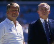 Dallas coach Jimmy Johnson and owner Jerry Jones